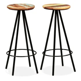 Küchenhocker 2 Einheiten recyceltes Massivholz von vidaXL, Küchenhocker - Ref: Foro24-245445, Preis: 135,33 €, Rabatt: %