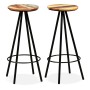 Küchenhocker 2 Einheiten recyceltes Massivholz von vidaXL, Küchenhocker - Ref: Foro24-245445, Preis: 137,27 €, Rabatt: %