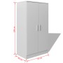 Mueble zapatero con 7 estantes blanco
