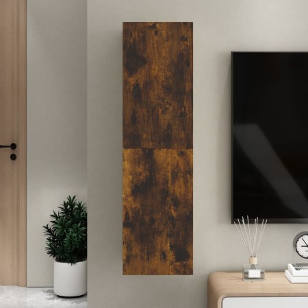 TV-Wandschrank aus geräucherter Eiche, 30,5 x 30 x 110 cm von vidaXL, TV-Möbel - Ref: Foro24-826676, Preis: 50,53 €, Rabatt: %