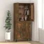 Smoked oak engineered wood sideboard 69.5x34x90 cm by vidaXL, Sideboards - Ref: Foro24-817342, Price: 60,22 €, Discount: %