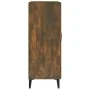 Smoked oak engineered wood sideboard 69.5x34x90 cm by vidaXL, Sideboards - Ref: Foro24-817342, Price: 60,22 €, Discount: %