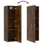 TV-Wandschrank aus geräucherter Eiche, 30,5 x 30 x 110 cm von vidaXL, TV-Möbel - Ref: Foro24-826676, Preis: 50,53 €, Rabatt: %