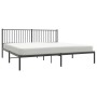 Bed frame with black metal headboard 193x203 cm by vidaXL, Beds and slatted bases - Ref: Foro24-350870, Price: 98,95 €, Disco...