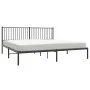 Bed frame with black metal headboard 193x203 cm by vidaXL, Beds and slatted bases - Ref: Foro24-350870, Price: 97,65 €, Disco...