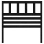 Solid black pine wood bed headboard 106x4x100 cm by vidaXL, Headboards and footboards - Ref: Foro24-814133, Price: 38,51 €, D...