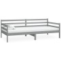 Schlafsofa aus massivem, grauem Kiefernholz, 90 x 200 cm von vidaXL, Betten und Lattenroste - Ref: Foro24-806937, Preis: 119,...