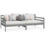 Schlafsofa aus massivem, grauem Kiefernholz, 90 x 200 cm von vidaXL, Betten und Lattenroste - Ref: Foro24-806937, Preis: 119,...
