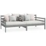 Schlafsofa aus massivem, grauem Kiefernholz, 90 x 200 cm von vidaXL, Betten und Lattenroste - Ref: Foro24-806937, Preis: 96,9...
