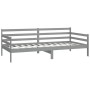 Schlafsofa aus massivem, grauem Kiefernholz, 90 x 200 cm von vidaXL, Betten und Lattenroste - Ref: Foro24-806937, Preis: 119,...