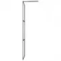 Accessible shower screen with black tempered glass 115x195 cm by vidaXL, Shower walls and screens - Ref: Foro24-149155, Price...