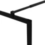 Accessible shower screen with black tempered glass 115x195 cm by vidaXL, Shower walls and screens - Ref: Foro24-149155, Price...