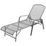 Sun loungers with table 2 units anthracite gray steel by vidaXL, Loungers - Ref: Foro24-42727, Price: 300,89 €, Discount: %