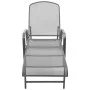 Sun loungers with table 2 units anthracite gray steel by vidaXL, Loungers - Ref: Foro24-42727, Price: 300,89 €, Discount: %