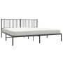 Bed frame with black metal headboard 200x200 cm by vidaXL, Beds and slatted bases - Ref: Foro24-350871, Price: 112,87 €, Disc...