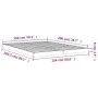 Estructura de cama madera maciza de pino blanco 150x200 cm de vidaXL, Camas y somieres - Ref: Foro24-823440, Precio: 91,10 €,...