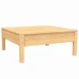 3-teilige Gartenmöbel aus massivem Kiefernholz mit cremefarbenen Kissen von vidaXL, Modulare Sofas für den Außenbereich - Ref...
