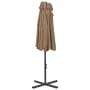 Garden umbrella with aluminum pole 460x270 cm in taupe gray. by vidaXL, Umbrellas - Ref: Foro24-44870, Price: 165,66 €, Disco...