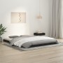Estructura de cama de madera maciza pino negra 150x200 cm de vidaXL, Camas y somieres - Ref: Foro24-823443, Precio: 129,30 €,...