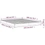 Estructura de cama de madera maciza de pino blanco 160x200 cm de vidaXL, Camas y somieres - Ref: Foro24-823435, Precio: 117,3...