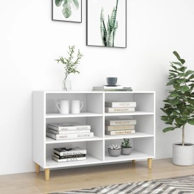 Aparador de madera de ingeniería blanco 103,5x35x70 cm de vidaXL, Aparadores - Ref: Foro24-806031, Precio: 82,99 €, Descuento: %