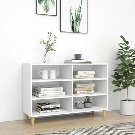 White engineered wood sideboard 103.5x35x70 cm by vidaXL, Sideboards - Ref: Foro24-806031, Price: 81,74 €, Discount: %