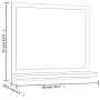 Sonoma gray plywood bathroom mirror 40x10.5x37 cm by vidaXL, bathroom vanities - Ref: Foro24-815634, Price: 23,75 €, Discount: %