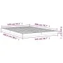Solid white pine wood bed frame 140x200 cm by vidaXL, Beds and slatted bases - Ref: Foro24-823445, Price: 109,40 €, Discount: %