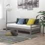 Sofá cama extraíble madera maciza de pino gris 2x(90x200) cm de vidaXL, Camas y somieres - Ref: Foro24-806952, Precio: 179,29...
