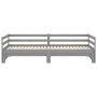 Removable sofa bed solid gray pine wood 2x(90x200) cm by vidaXL, Beds and slatted bases - Ref: Foro24-806952, Price: 182,70 €...