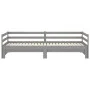 Sofá cama extraíble madera maciza de pino gris 2x(90x200) cm de vidaXL, Camas y somieres - Ref: Foro24-806952, Precio: 179,29...