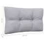 Central garden sofa and gray cushions in solid acacia wood by vidaXL, Modular outdoor sofas - Ref: Foro24-806633, Price: 105,...