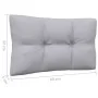 Central garden sofa and gray cushions in solid acacia wood by vidaXL, Modular outdoor sofas - Ref: Foro24-806633, Price: 103,...
