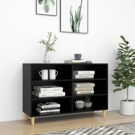 Schwarzes Sperrholz-Sideboard 103,5 x 35 x 70 cm von vidaXL, Sideboards - Ref: Foro24-806032, Preis: 67,12 €, Rabatt: %