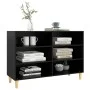 Schwarzes Sperrholz-Sideboard 103,5 x 35 x 70 cm von vidaXL, Sideboards - Ref: Foro24-806032, Preis: 67,11 €, Rabatt: %