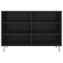 Schwarzes Sperrholz-Sideboard 103,5 x 35 x 70 cm von vidaXL, Sideboards - Ref: Foro24-806032, Preis: 67,11 €, Rabatt: %