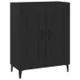 Schwarzes Sperrholz-Sideboard 69,5 x 34 x 90 cm von vidaXL, Sideboards - Ref: Foro24-812142, Preis: 75,73 €, Rabatt: %