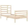 Estructura de cama madera maciza 90x200 cm de vidaXL, Camas y somieres - Ref: Foro24-3105845, Precio: 93,62 €, Descuento: %