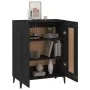 Schwarzes Sperrholz-Sideboard 69,5 x 34 x 90 cm von vidaXL, Sideboards - Ref: Foro24-812142, Preis: 75,73 €, Rabatt: %
