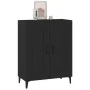 Schwarzes Sperrholz-Sideboard 69,5 x 34 x 90 cm von vidaXL, Sideboards - Ref: Foro24-812142, Preis: 75,73 €, Rabatt: %