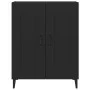 Schwarzes Sperrholz-Sideboard 69,5 x 34 x 90 cm von vidaXL, Sideboards - Ref: Foro24-812142, Preis: 75,73 €, Rabatt: %