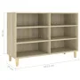 Sonoma Sideboard aus Eichensperrholz 103,5x35x70 cm von vidaXL, Sideboards - Ref: Foro24-806034, Preis: 65,22 €, Rabatt: %