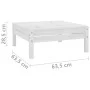 Gartenhocker aus massivem Kiefernholz weiß von vidaXL, Gartensets - Ref: Foro24-806578, Preis: 48,48 €, Rabatt: %