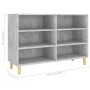 Aparador de madera contrachapada gris hormigón 103,5x35x70 cm de vidaXL, Aparadores - Ref: Foro24-806035, Precio: 65,42 €, De...