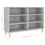 Concrete gray plywood sideboard 103.5x35x70 cm by vidaXL, Sideboards - Ref: Foro24-806035, Price: 64,77 €, Discount: %