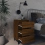 Nachttisch mit eichenbraunen Metallbeinen 40x35x69 cm von vidaXL, Nachttische - Ref: Foro24-813144, Preis: 58,25 €, Rabatt: %