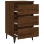 Nachttisch mit eichenbraunen Metallbeinen 40x35x69 cm von vidaXL, Nachttische - Ref: Foro24-813144, Preis: 58,25 €, Rabatt: %