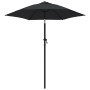 Schwarzer Aluminium-Sonnenschirm 200x224 cm von vidaXL, Sonnenschirme - Ref: Foro24-47210, Preis: 50,46 €, Rabatt: %