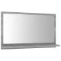 Espejo de baño madera contrachapada gris Sonoma 60x10,5x37 cm de vidaXL, Tocadores de baño - Ref: Foro24-815637, Precio: 32,6...