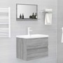 Sonoma gray plywood bathroom mirror 60x10.5x37 cm by vidaXL, bathroom vanities - Ref: Foro24-815637, Price: 33,11 €, Discount: %